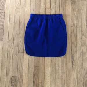 J.Crew cobalt blue sidewalk skirt